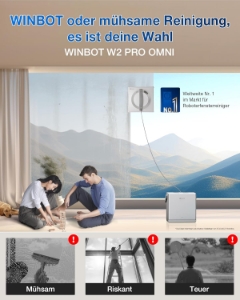 Ecovacs WINBOT W2 PRO OMNI Fensterreinigung 
