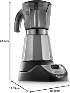 De´Longhi EMKM 6.B Alicia Plus Espresso-Maschine Silber