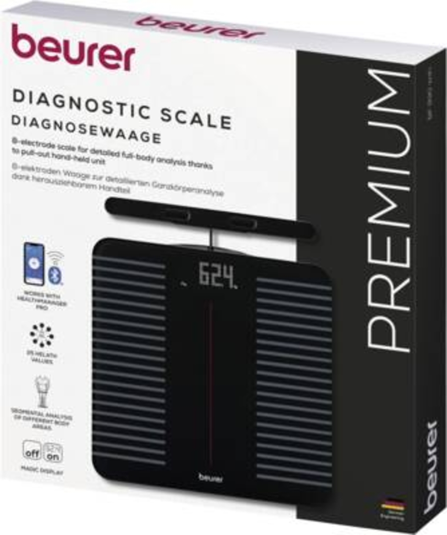 Beurer BF 990 WIFI digitale Segment-Körperanalysewaage  Personenwaage