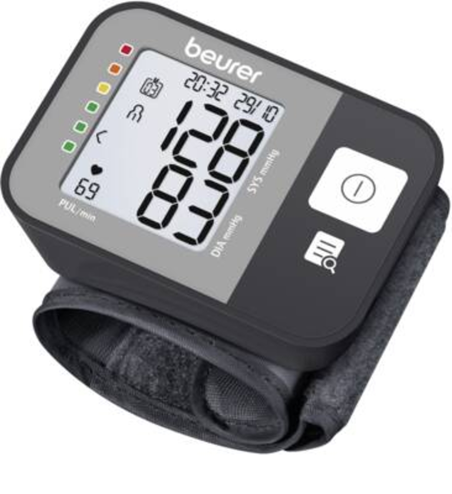 Beurer BC 27  Handgelenk-Blutdruckmessgerät mit Arrhythmie-Erkennun Grau