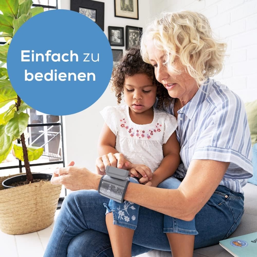 Beurer BC 27  Handgelenk-Blutdruckmessgerät mit Arrhythmie-Erkennun Grau