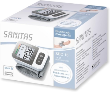 Sanitas SBC 15 - Handgelenk - Automatisch - Grau - Weiß - 2 Benutzer 