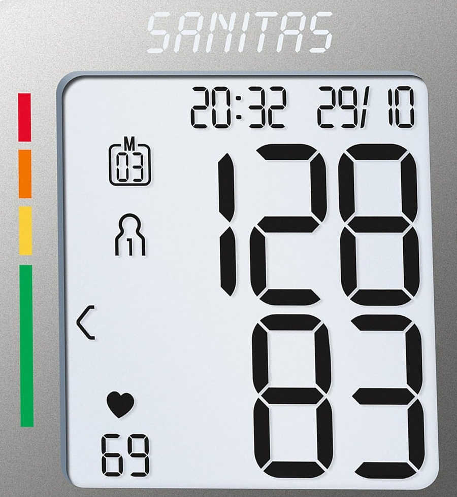Sanitas SBC 15 - Handgelenk - Automatisch - Grau - Weiß - 2 Benutzer 