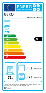 Beko BBIMP7300KSBP Backofen Schwarz mit Pyrolyse 9 Funktionen
