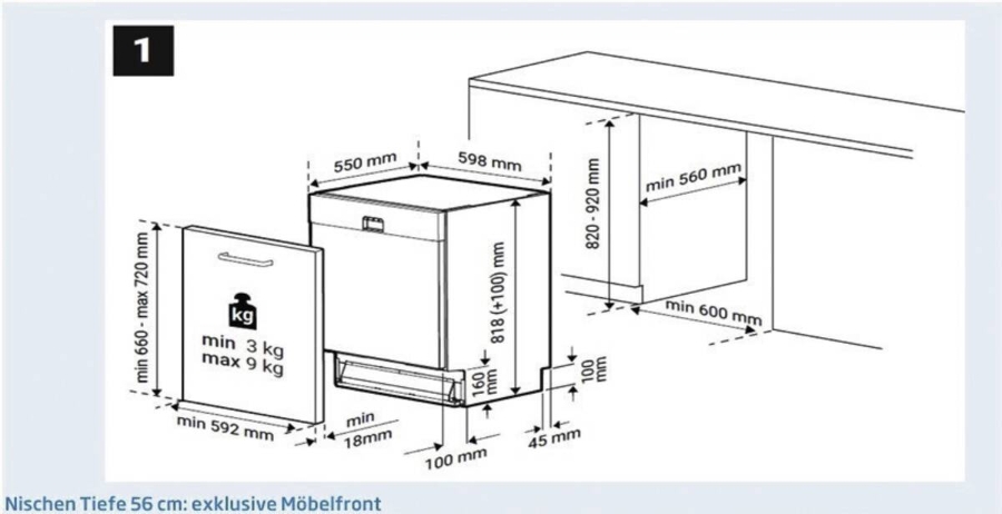 Beko BDIN36432 Geschirrspüler Einbau 60 cm vollintegriert 