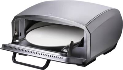 Unold 68916 Pizzaofen Enzo edelstahl/schwarz, 2.100 Watt, für Pizzen bis ca. Ø 32cm