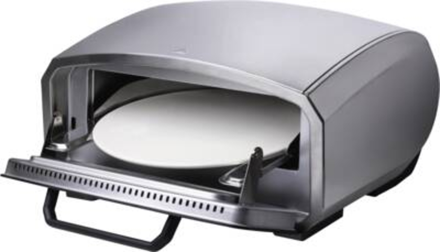 Unold 68916 Pizzaofen Enzo edelstahl/schwarz, 2.100 Watt, für Pizzen bis ca. Ø 32cm