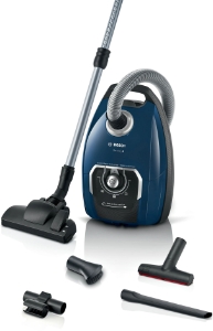 Bosch BGL8XPER Serie 8  Staubsauger mit Beutel XL-Polsterdüse, XXL-Fugendüse, 700 W, blau 
