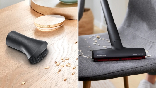 Bosch BGL8XPER Serie 8  Staubsauger mit Beutel XL-Polsterdüse, XXL-Fugendüse, 700 W, blau 