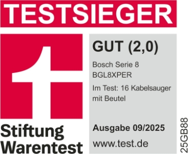 Bosch BGL8XPER Serie 8  Staubsauger mit Beutel XL-Polsterdüse, XXL-Fugendüse, 700 W, blau 