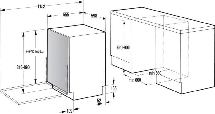Gorenje GV673A66 Geschirrspüler Einbau vollintegriert 60cm mit Besteckschublade