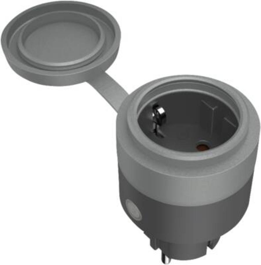 Hama 176624 WLAN-Steckdose Outdoor ohne Hub Grau 