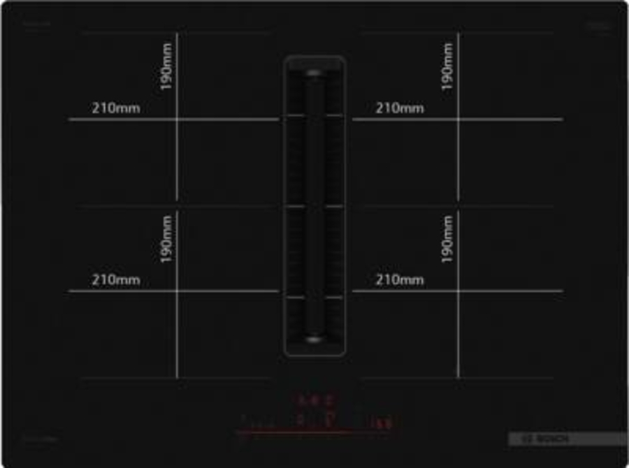 Bosch PVQ711H26E Kochfeld Einbau Autark 70 cm mit integriertem Abzug