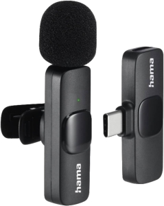 Hama 4680 Lavalier-Mikrofon Smart Wireless Mikrofone Schwarz