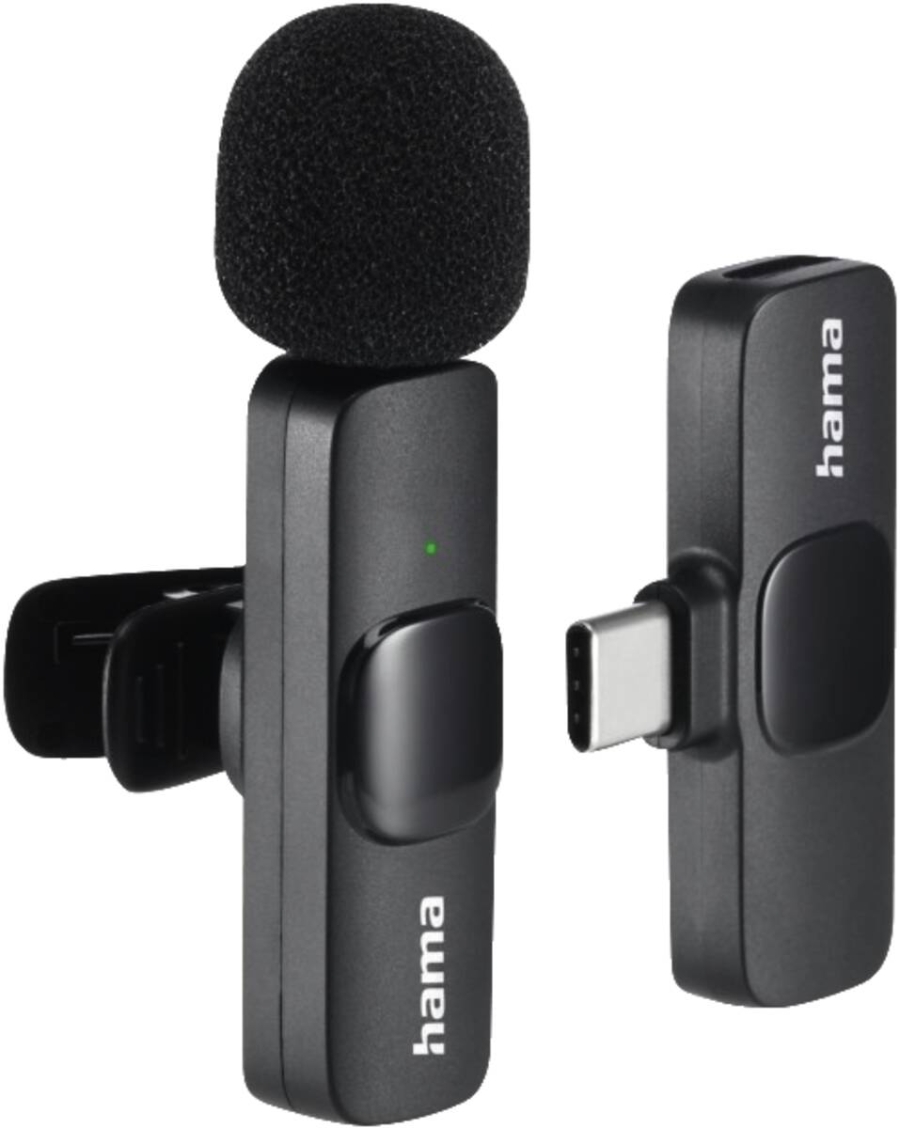 Hama 4680 Lavalier-Mikrofon Smart Wireless Mikrofone Schwarz