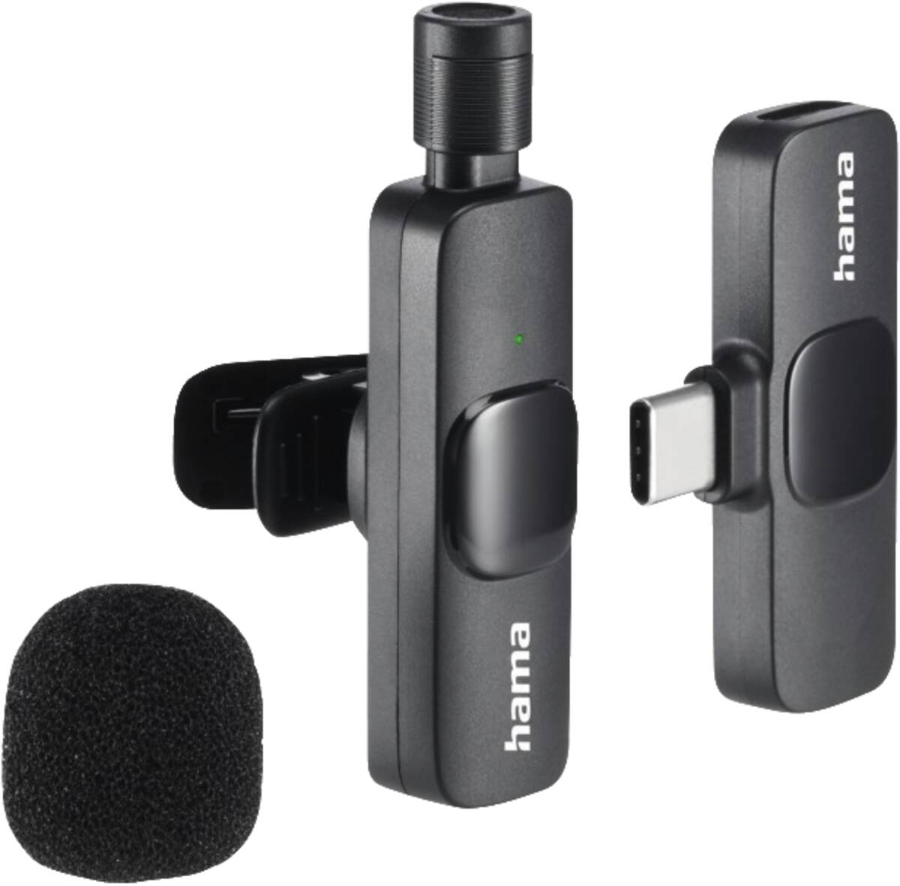 Hama 4680 Lavalier-Mikrofon Smart Wireless Mikrofone Schwarz