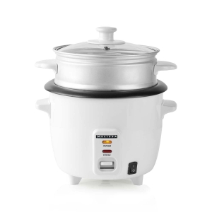 Melissa Reiskocher 0,6 l | 300 W | Antihaftbeschichtung | Abnehmbare Schüssel | Dampfgareinsatz | Warmhaltefunktion |Automatische
