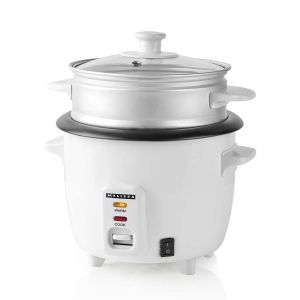 Melissa Reiskocher 0,6 l | 300 W | Antihaftbeschichtung | Abnehmbare Schüssel | Dampfgareinsatz | Warmhaltefunktion |Automatische