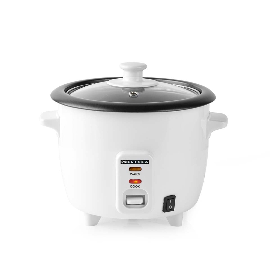 Melissa Reiskocher 0,6 l | 300 W | Antihaftbeschichtung | Abnehmbare Schüssel | Dampfgareinsatz | Warmhaltefunktion |Automatische