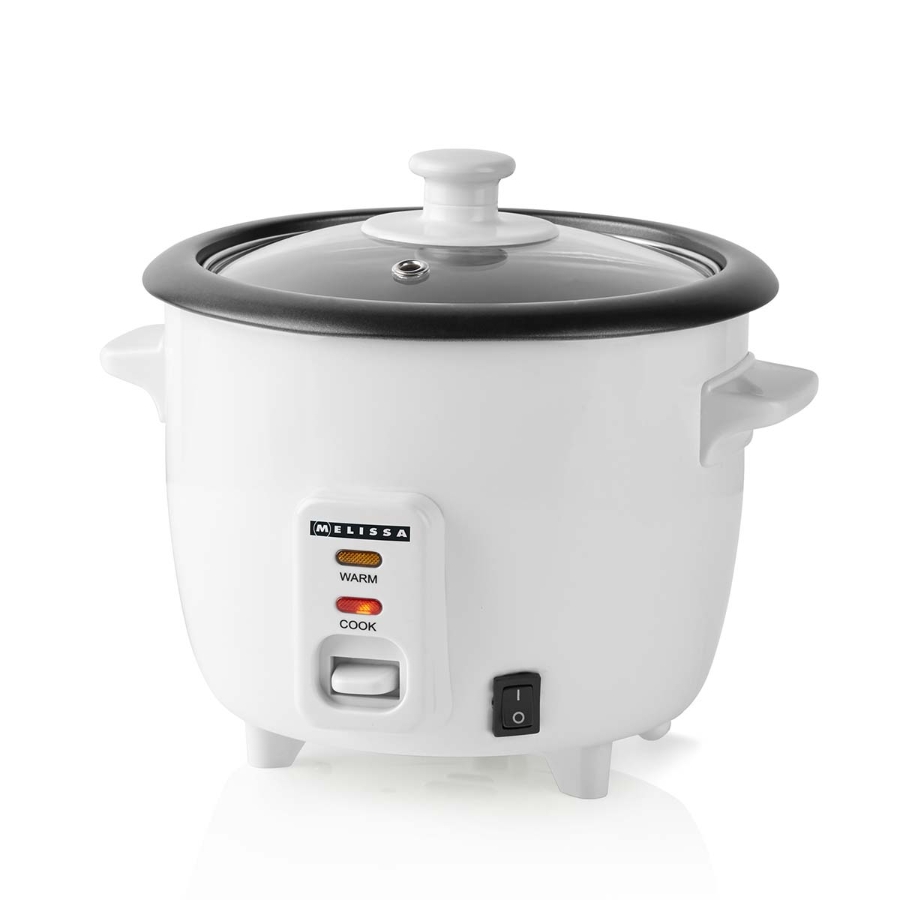 Melissa Reiskocher 0,6 l | 300 W | Antihaftbeschichtung | Abnehmbare Schüssel | Dampfgareinsatz | Warmhaltefunktion |Automatische