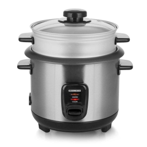 Melissa Reiskocher 1,0 l | 400 W | Antihaftbeschichtung | Abnehmbare Schüssel | Dampfgareinsatz | Warmhaltefunktion  Automatische