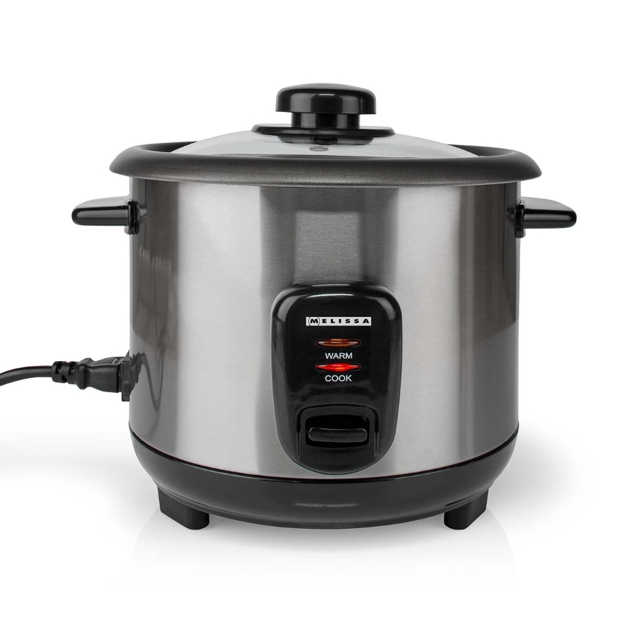Melissa Reiskocher 1,0 l | 400 W | Antihaftbeschichtung | Abnehmbare Schüssel | Dampfgareinsatz | Warmhaltefunktion  Automatische