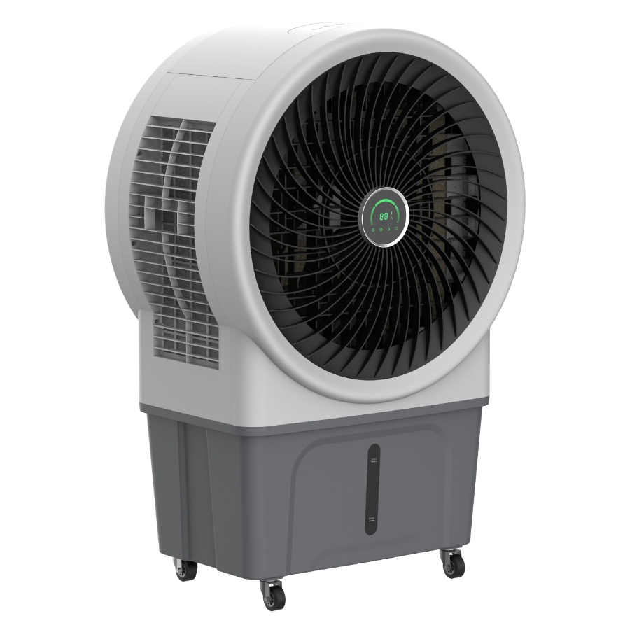 BE COOL BC52ACP2501 Premium Luftkühler mit 52L Wassertank  weiß/grau