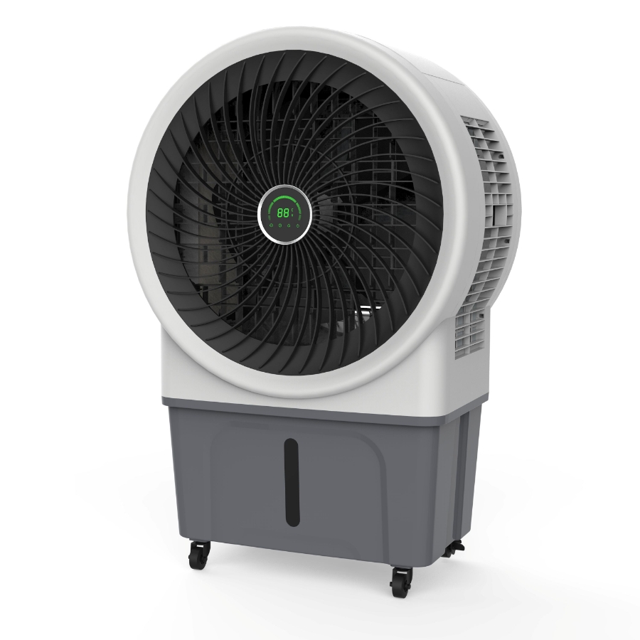 BE COOL BC52ACP2501 Premium Luftkühler mit 52L Wassertank  weiß/grau