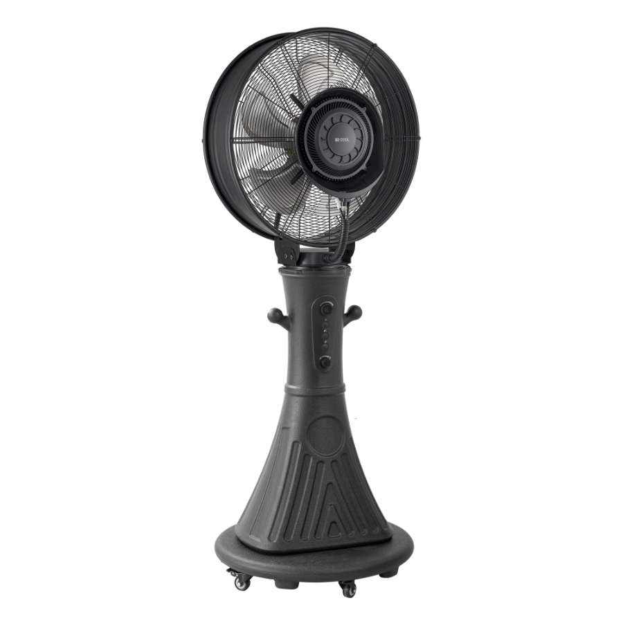 BE COOL BCMISTFAN Sprühnebel-Standventilator mit 66cm Durchmesser 