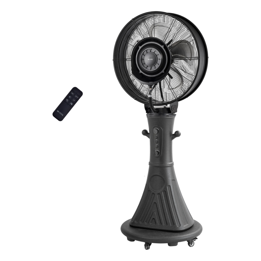 BE COOL BCMISTFAN Sprühnebel-Standventilator mit 66cm Durchmesser 