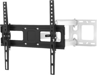Hama 220856 TV-Wandhalterung, schwenkbar, neigbar, ausziehbar,  165 cm (65") bis 35 kg Schwarz-Weiss