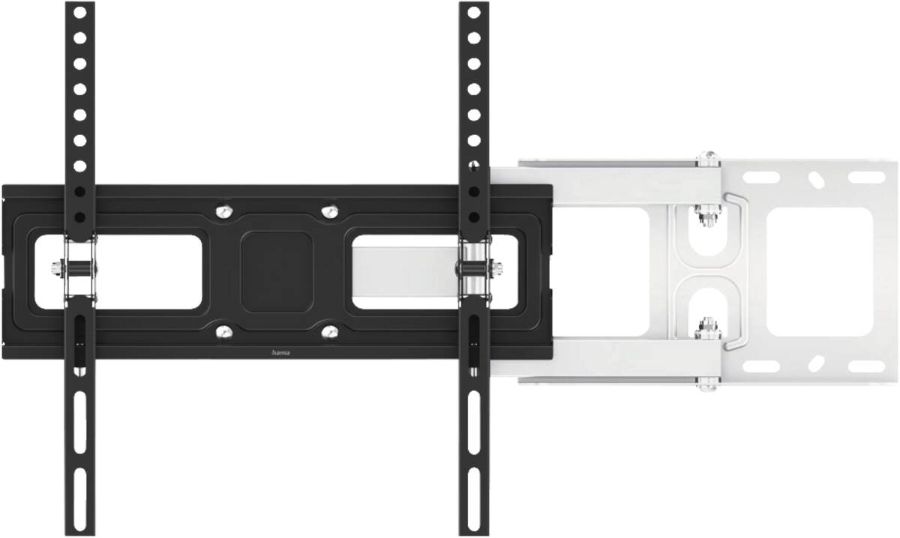 Hama 220856 TV-Wandhalterung, schwenkbar, neigbar, ausziehbar,  165 cm (65") bis 35 kg Schwarz-Weiss