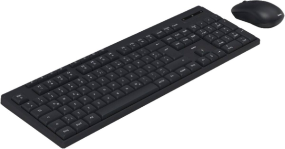 Hama 173056 Funktastatur mit Maus "WKM-200", kabellos, 8  Media-Tasten, Schwarz