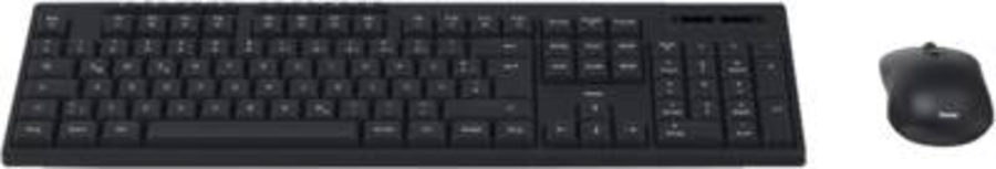Hama 173056 Funktastatur mit Maus "WKM-200", kabellos, 8  Media-Tasten, Schwarz