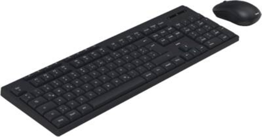 Hama 173056 Funktastatur mit Maus "WKM-200", kabellos, 8  Media-Tasten, Schwarz