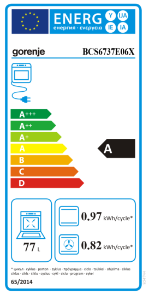 Gorenje Herdset BCS6737E06X+ECD643BSC  