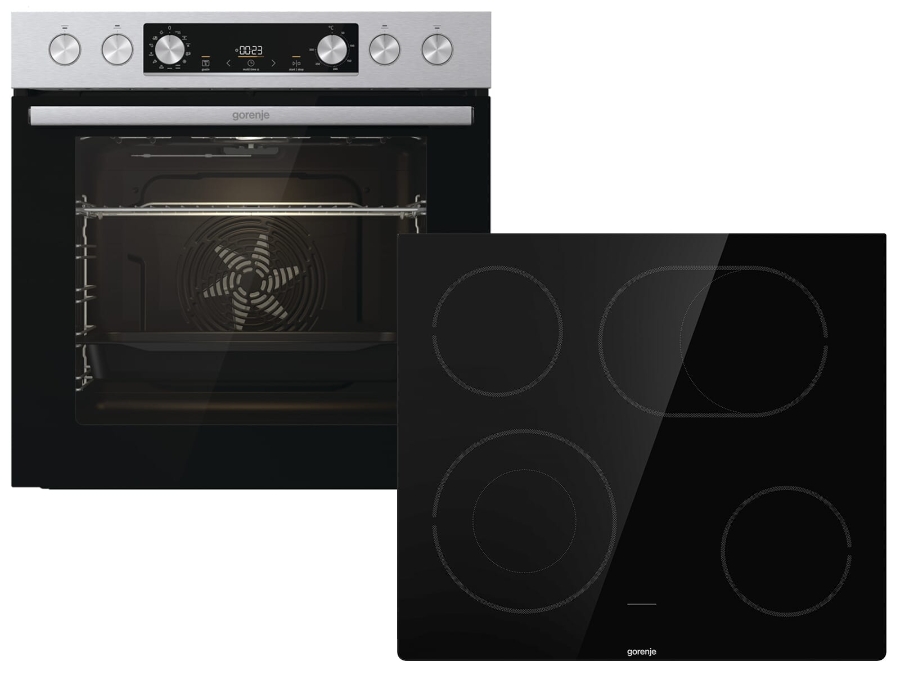 Gorenje Red Pepper Set S3  BC6737E02X+ECD643BSC Einbau 60 cm Edelstahl
