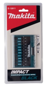 Makita E-12011 Bit-Set 10-tlg. Impact Black 10-teilig • PH/PZ/T