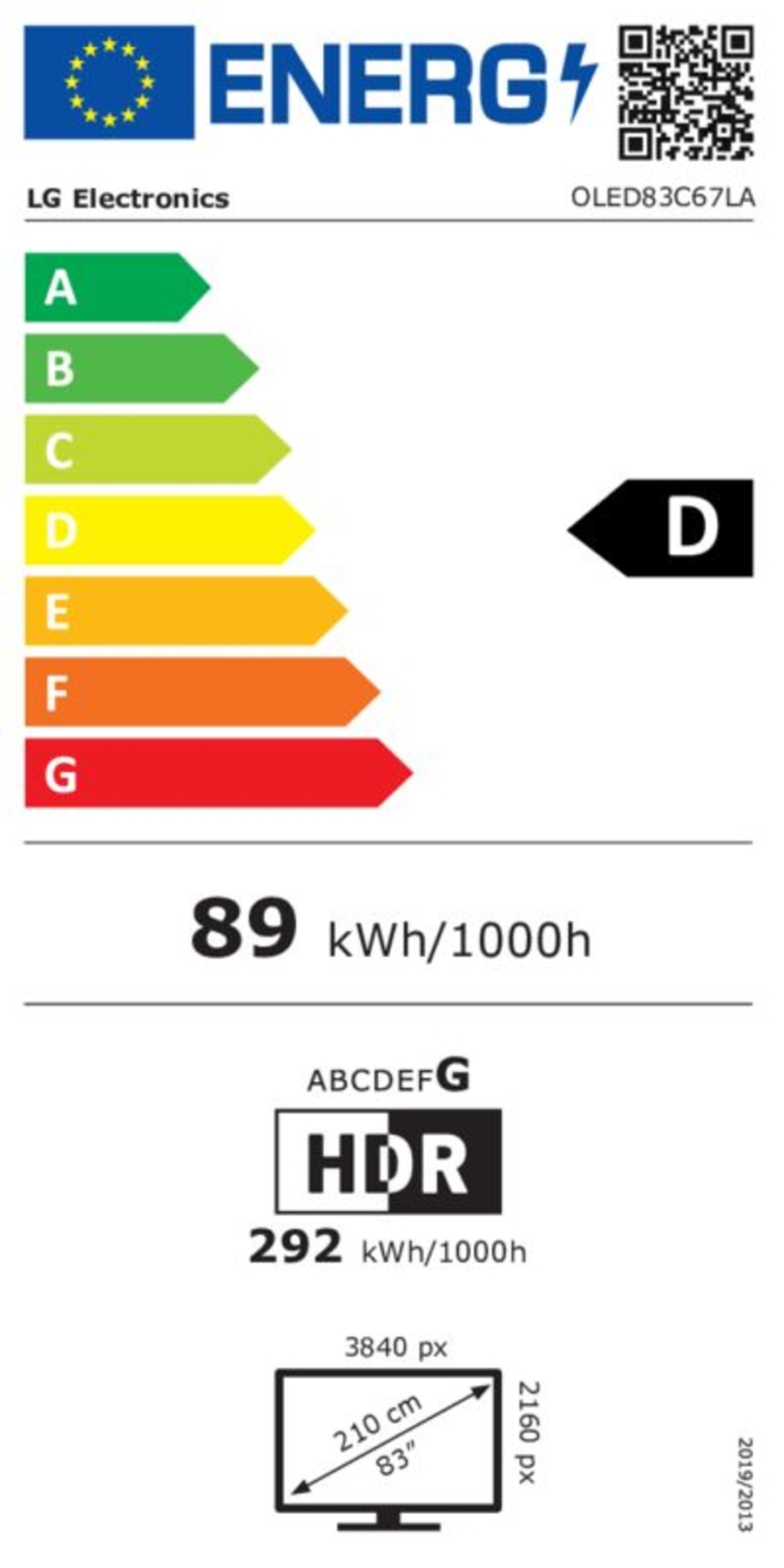 LG OLED83C67LA 
