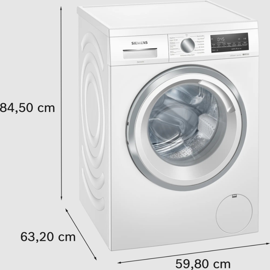 Siemens WU14UT92 Waschmaschine, Unterbaufähig - Frontlader 9 kg max. 
