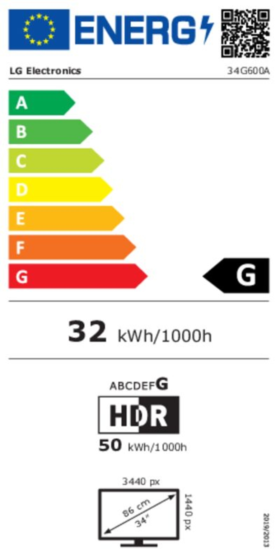 LG 34G600A-B.AEU UltraGear Monitor Schwarz 