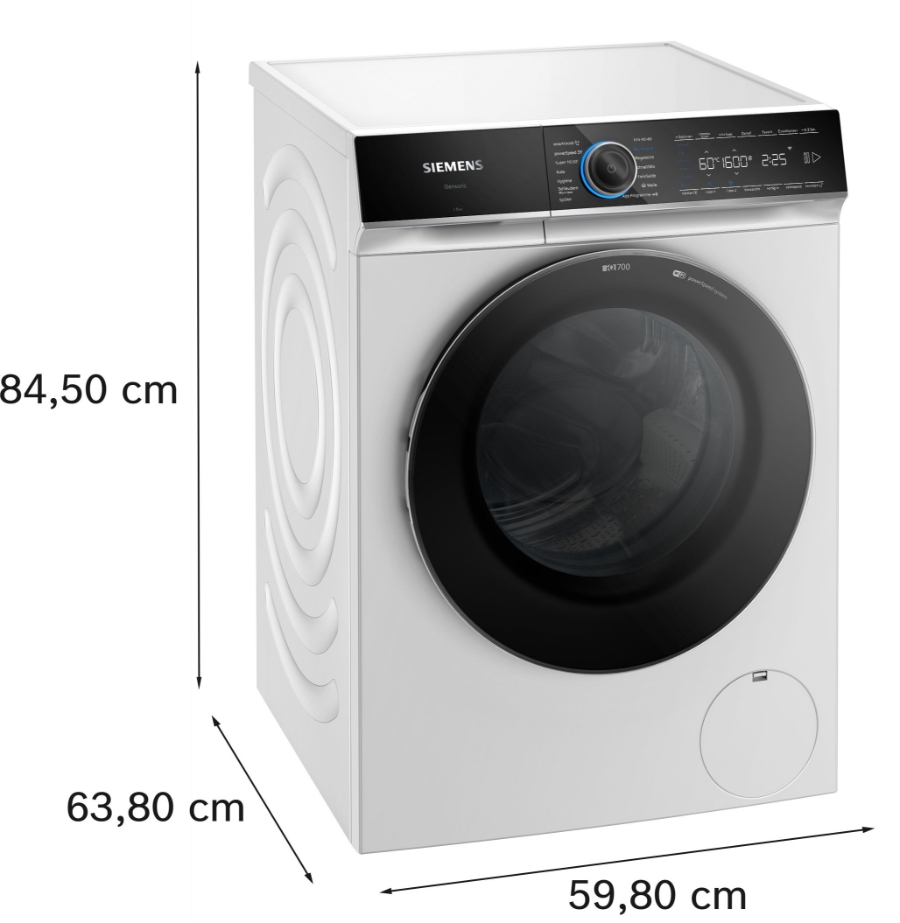 Siemens WG56B2A42  iQ700 Waschmaschine Stand 10 kg, max. 1600 U/min Frontlader