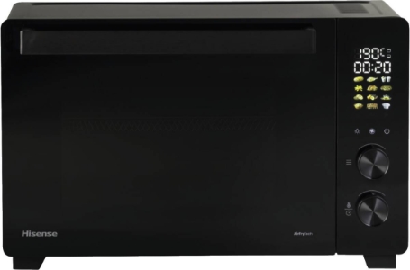 Hisense HOM30AF  Mini-Ofen/30 L Kapazität/1800 W Leistung/230° max.  Ofentemperatur/Umluftfunktion Schwarz