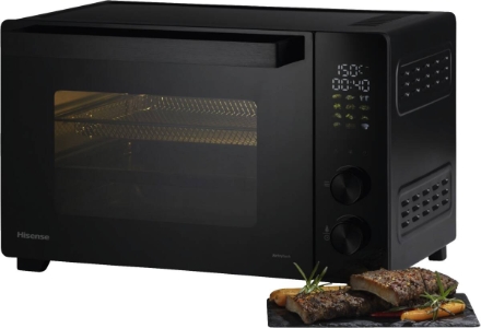 Hisense HOM30AF  Mini-Ofen/30 L Kapazität/1800 W Leistung/230° max.  Ofentemperatur/Umluftfunktion Schwarz