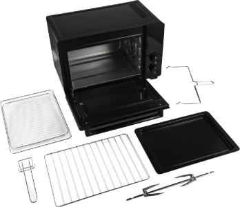 Hisense HOM30AF  Mini-Ofen/30 L Kapazität/1800 W Leistung/230° max.  Ofentemperatur/Umluftfunktion Schwarz
