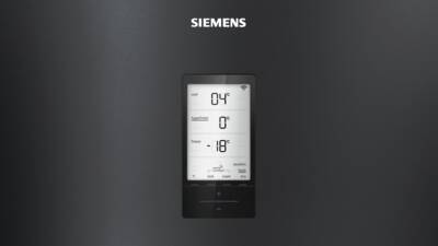 Siemens KG56FPXDA Kühl-Gefrier-Kombination Stand 70 cm breit 483l,NoFrost,Edelstahl-Schwarz EEK:D
