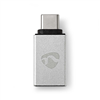 CCTB60915AL USB-Adapter USB 3.2 Gen 1 | USB-C™ Stecker USB-A Buchse | 5 Gbps | Vernickelt | Silber 