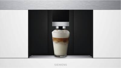Siemens CT636LEW1 Einbau Weiß/Edelstahl 45cm 1600W Kaffeevollautomat