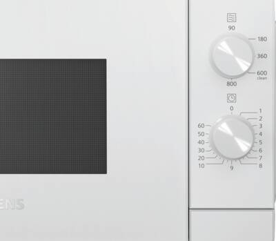 Siemens FF020LMW0 Mikrowelle Weiß 800W, 5 Leistungsstufen  Abmessungen (BxHxT) :442x260x345mm