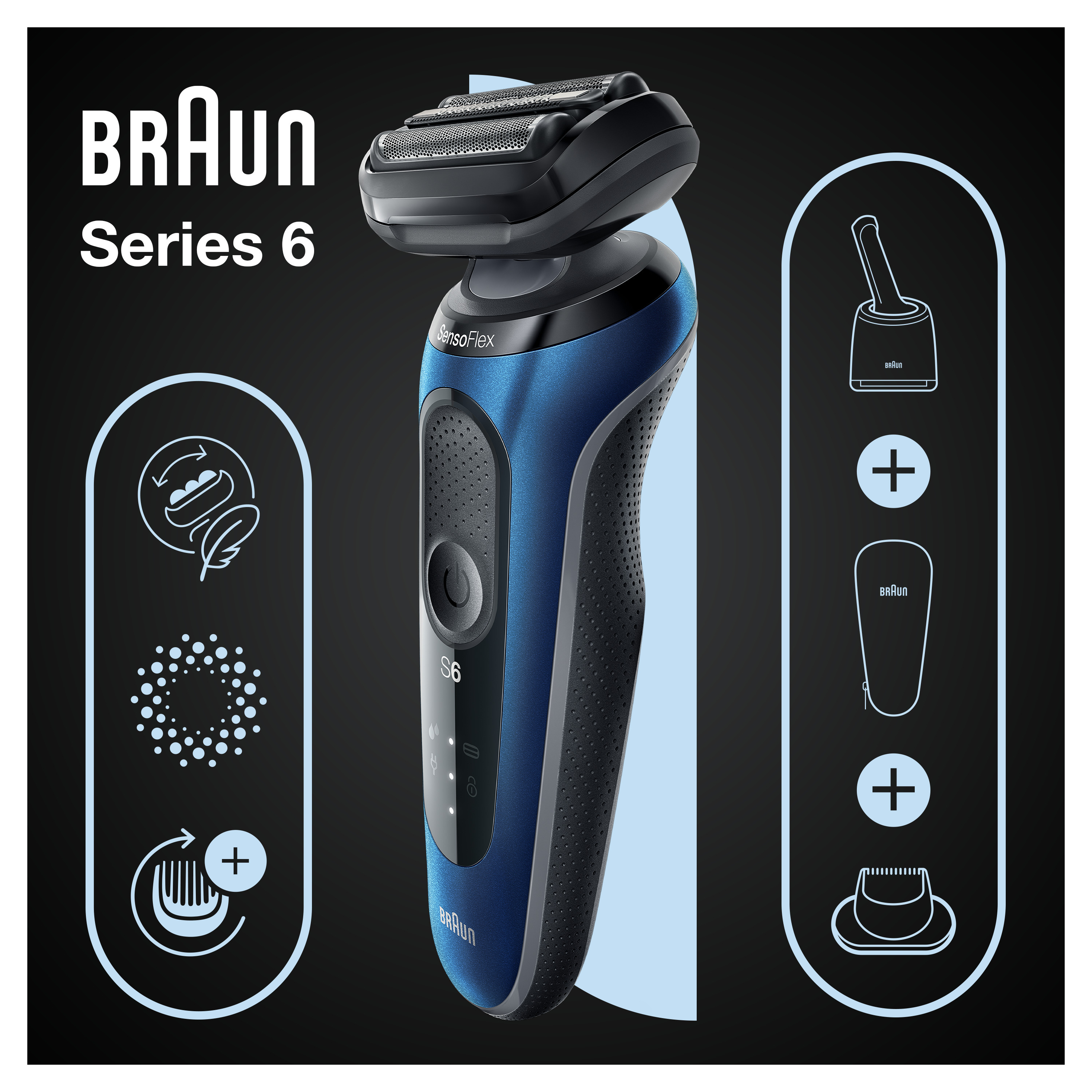 Braun Personal Care Series 6 61-B7200cc Elektrorasierer 